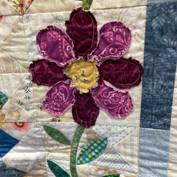 Raw Edge Applique at Quilting Workshop with Green Light Quilts