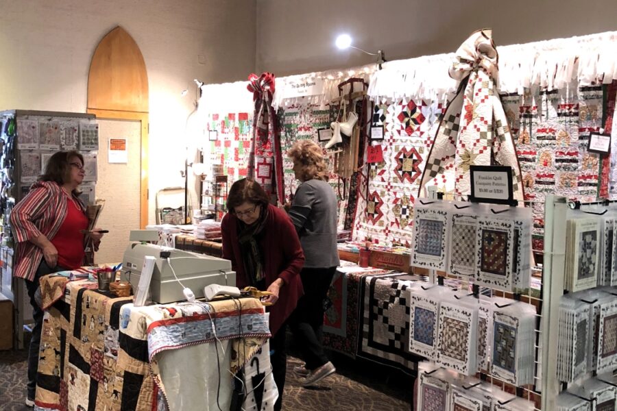 Franklin Quilt Company Vendor Booth at the Historic Franklin Quilt Show