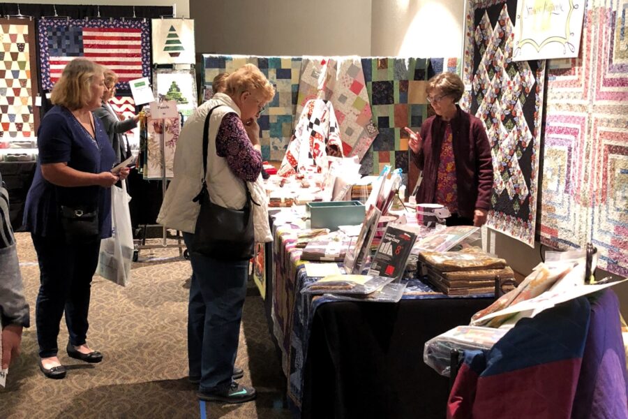 Local Quilt Shops Vendor Booth at the Historic Franklin Quilt Show