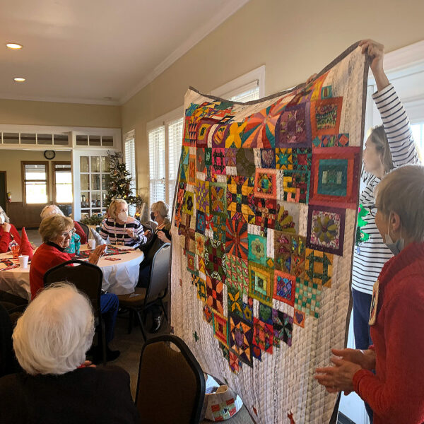 Colorful Heart Quilt Member Show and Tell